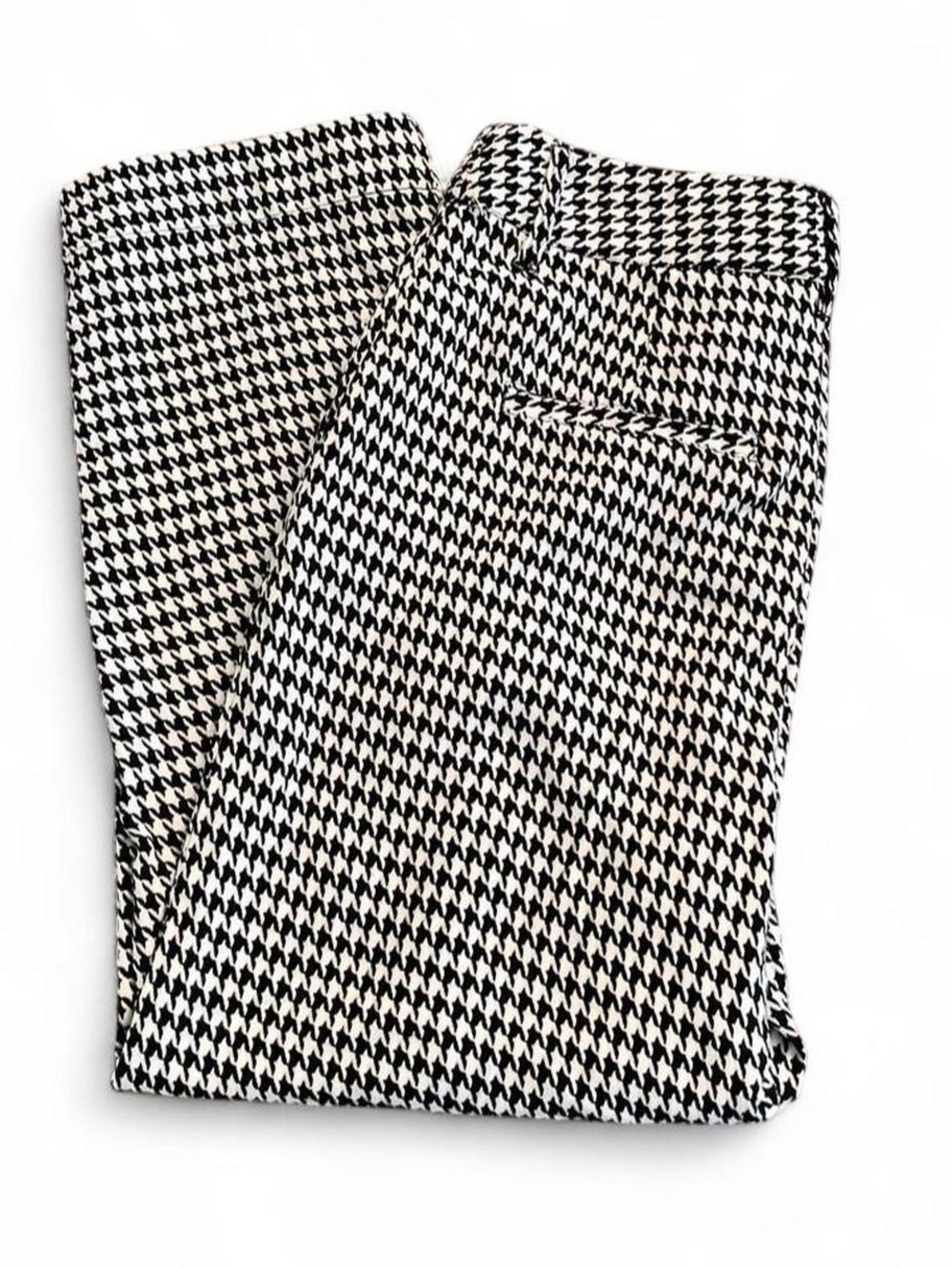 Who What Wear Black and White Houndstooth Pants